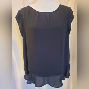 LOFT Black Top/Blouse size XL